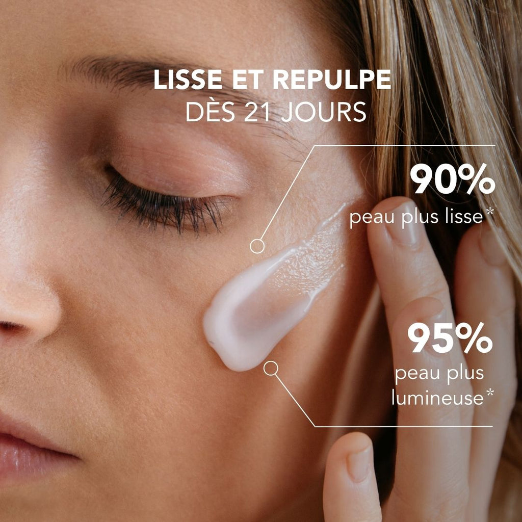 Baume de Nuit Repulpant : LISSE ET REPULPE DÈS 21 JOURS peau plus lisse peau plus lumineuse