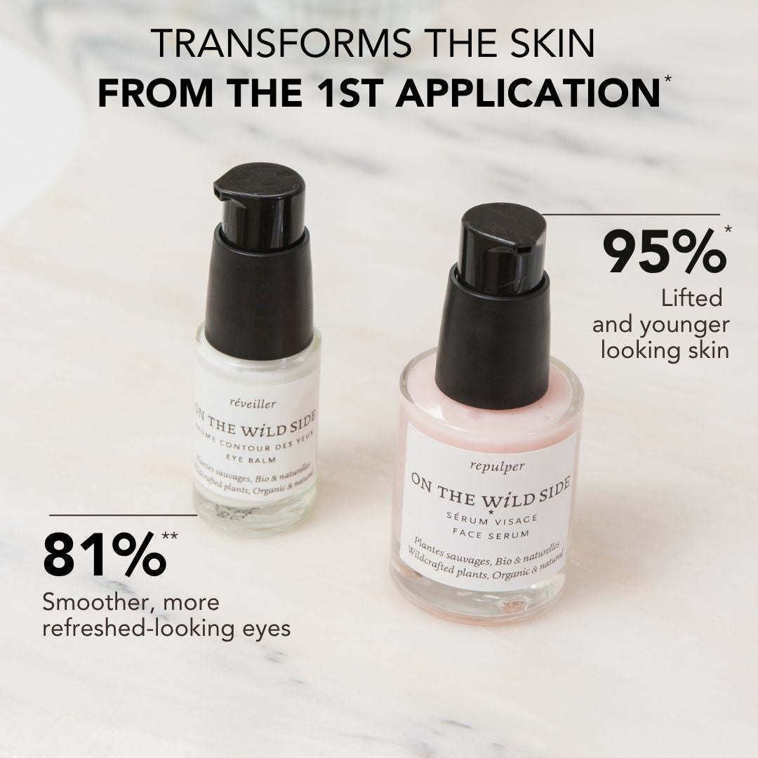 "Smoothing face and eyes" duo : Transforms the skin from the 1st application, lifted and younger looking skin